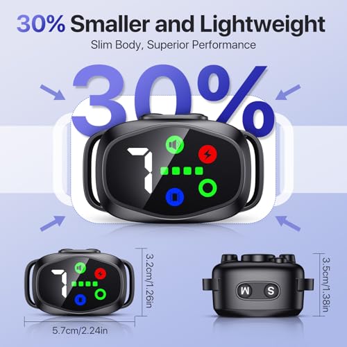 Dog-Bark-Collar-Smart-Bark-Collar-for-Large-Medium-Small-Dogs-Auto-Barking-Collar-with-4-Training-Modes-Rechargeable-Anti-Bark-Collars-for-Dogs-with-7-Adjustable-Sensitivity-Black