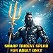 Udekit Metal Trident Spear Cosplay Costume, 3-pronged Poseidon Weapon for Adult Halloween