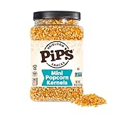 Heirloom Mini Popcorn Kernels by Pipcorn, Non-GMO, Vegan, Gluten Free Snacks, Healthy Unpopped Popcorn - 44 oz Jar