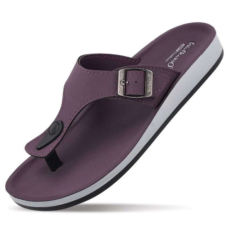 Image of WALKAROO Women'S Textured T-Strap Sandals|Soft Cushioned Footbed, Lightweight Platform PU Sole, Anti-Skid Outsole|Casual Flats,Stylish,Fashion,Travel & comfortable Sandals|WE2349