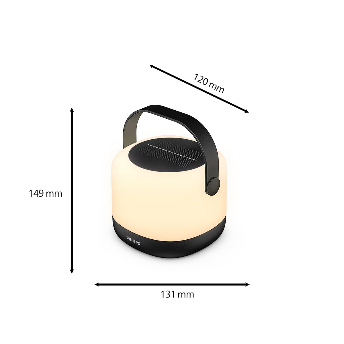 Philips LED zonnewandlamp met sensor JUDA LED/3,2W/3,7V 2700K IP44