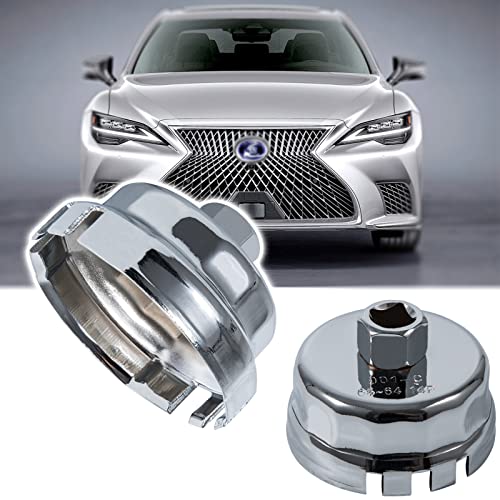 Ölfilterschlüssel für Toyota Corolla/Prius – 64mm 14 Nuten-Ölfilterschlüssel-Werkzeug für Toyota/Lexus/Scion 1,8-Liter-Motoren, passend für Prius V, Matrix, xD,CT200h, iM, iQ,
