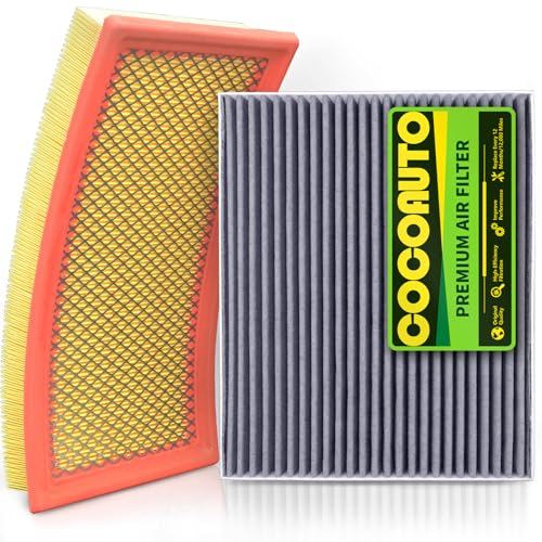 COCOAUTO Cabin and Engine Air Filter Kit for 2020-2023 Ford