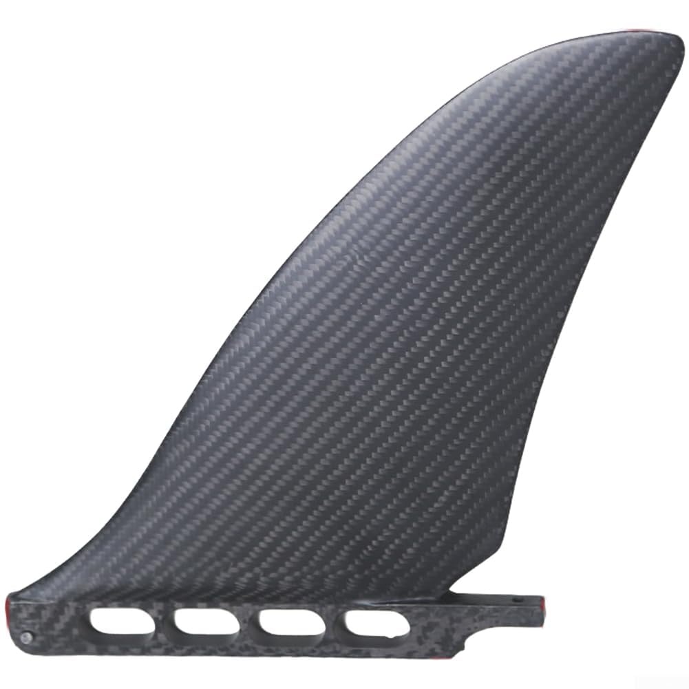 Aleta de surf de fibra de carbono de alto rendimiento, timón ligero de cola de pez de 94 g para carreras y cruceros, construcción con elegante aspecto gris, compatible con la mayoría de cajas de