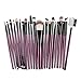 Produktbild TTLOVE Make Up Pinsel 22 Teile/Satz Make-Up Werkzeuge Kulturbeutel Professionelles Schminkpinsel Kosmetikpinsel Lidschatten Gesichtspinsel Eyeliner(Lila)