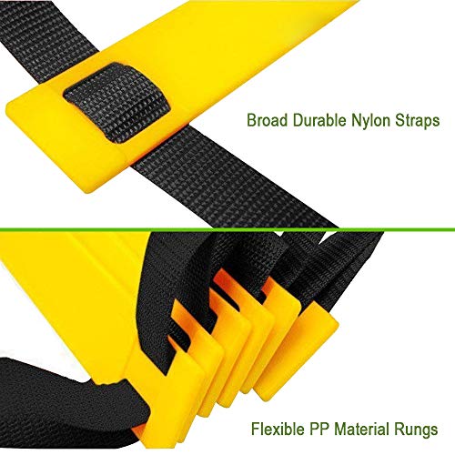 Teenitor 13 Rung Agility Ladder Speed Ladder Training Ladder for Soccer, Speed, Football Fitness Feet Training Carry Bag