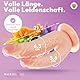 Doppel Dildo mit Saugnapf – Realistischer Dildo für Frauen & Männer – Sexspielzeug aus Silikon – Zwei Penisse mit Adern & Eichel – Dildo schwarz – Anal & Vaginal – 21,5 cm – Dildo Saugnapf – Sextoy