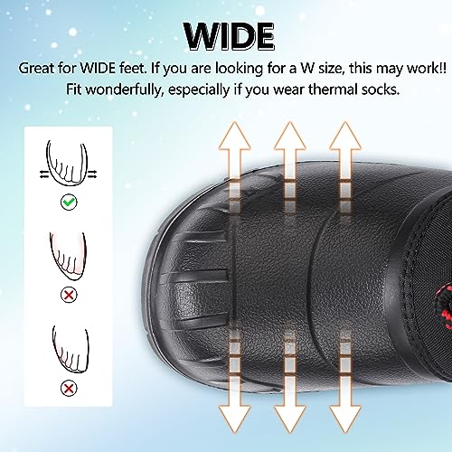 Image of Winter Boots for Men Snowmobile Boots Waterproof for Cold-Weather Up to -40C