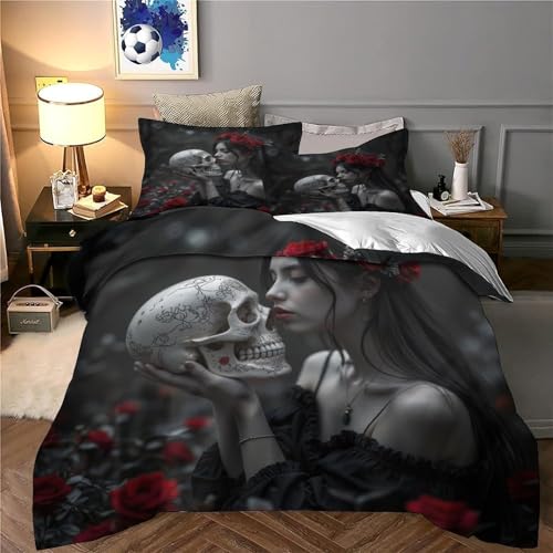 Parure de lit gothique de qualité supérieure avec impression 3D - 6