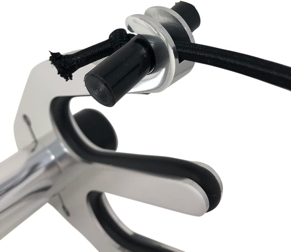 Monster Tower Water Ski Rack for Boats - Quick Release Retractable Mount, Polished, Anodized Aluminum, Fits 1 1/4" Thick Skis