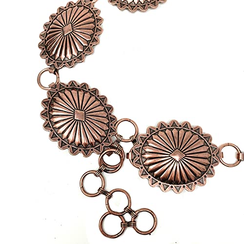 Western Concho Fashion Chain Belt Western Flower Concho2