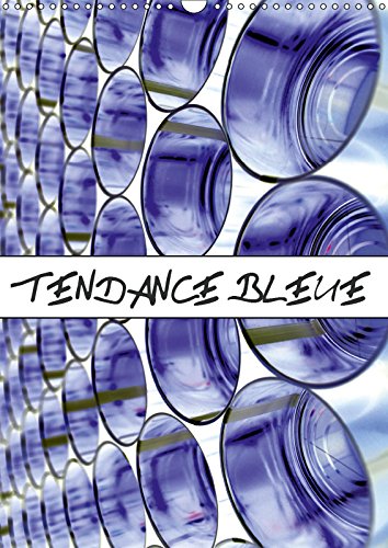 Calendrier mensuel 2019 bleu DIN A3 vertical pour sublimer votre salon moderne