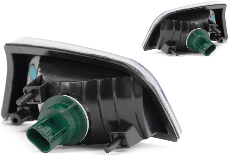 KarParts360 For Jeep Liberty 2008 2009 2010 2011 2012 Park/Signal Light Assembly Driver and Passenger Side Pair w/Bulbs Replaces CH2520145 CH2521145