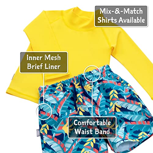 Image of JAN & JUL UV Swim Shorts and Long Sleeve UV Shirt for Toddlers