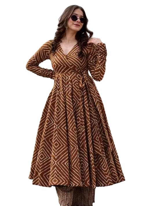 Women’s Cotton Printed Kurti with Palazzo Set