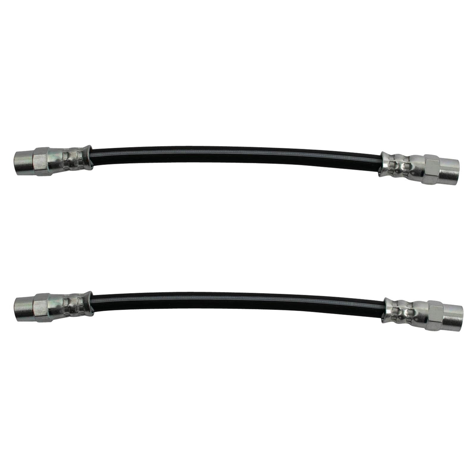 TRQ Rear Driver &amp; Passenger Side Brake Hose Set