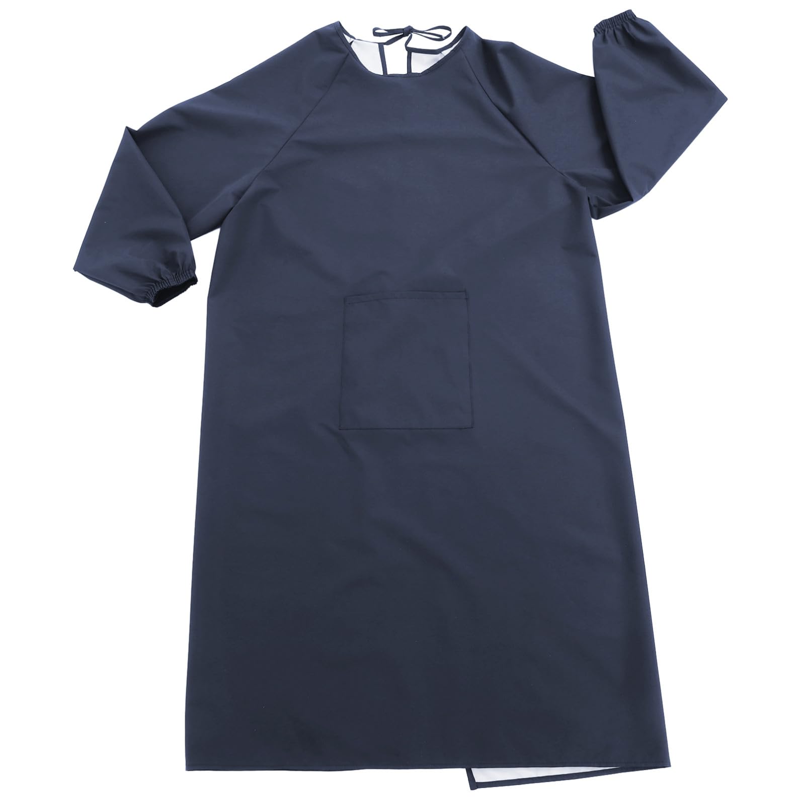 Hemobllo Delantal impermeable de manga larga con bolsillo, delantal de trabajo resistente al aceite, ideal para hornear, jardinería, cocina, limpieza, cuidado de mascotas, laboratorio y hogar, color
