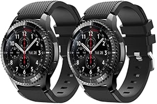 Vozehui Armband Kompatibel mit Samsung Galaxy Watch 3 45mm/Galaxy Watch 46mm/Samsung Gear S3 Frontier/huawei watch GT/huawei watch 2 pro Smartwatch, 22mm Silikon Sport Wrist Band für Herren Damen
