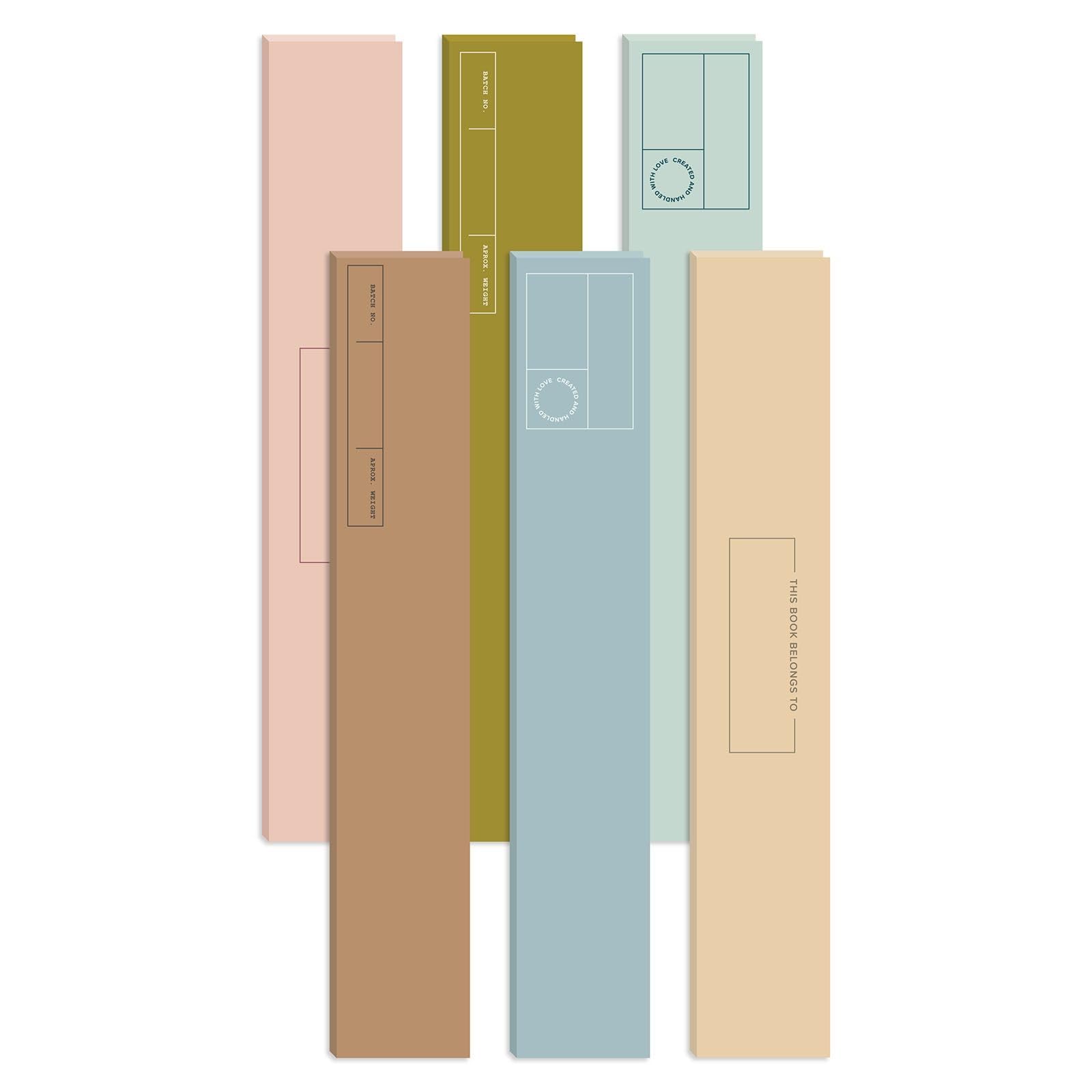 We R Makers Thermal Cinch Binding Spines Labels - 6 pcs for Thermal Binding Machine - for Bookbinding of Journals & Planners
