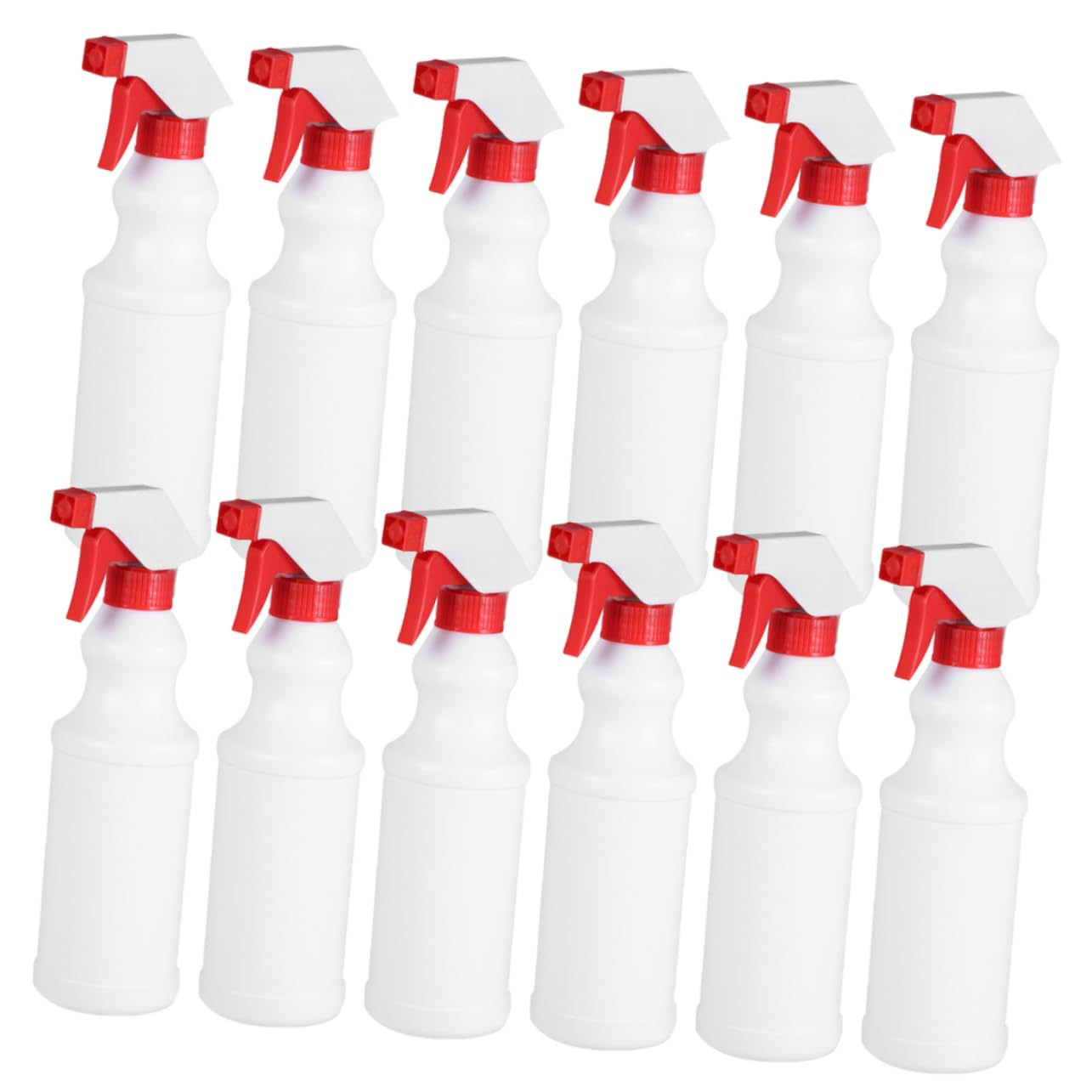 Wiederverwendbare Sprühflaschen 500ml Kunststoff Rot, 12 Stück
