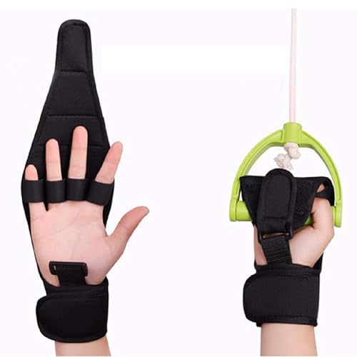 Férula para dedos, guantes de entrenamiento auxiliar de rehabilitación antiespasticidad para rehabilitación de dedos para pacientes con hemiplejia