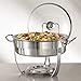 Tramontina Round Chafing Dish Stainless Steel 4.5-Quart, 80205/531DS