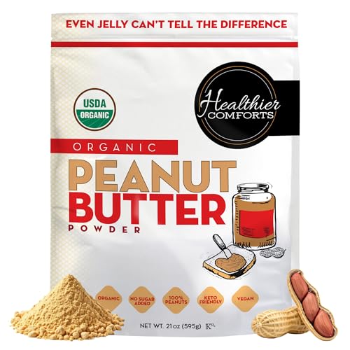 Healthier Comforts Organic Peanut Butter Powder