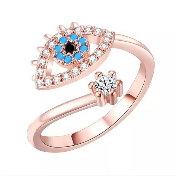 Image of SALTY Anti Tarnish Finger Ring for Women | Adjustable Fancy Jewellery Design | Fashion Accessories for Girls | Minimal Jewelry | Gift for Diwali, Christmas, Marriage, Birthday