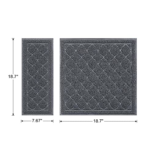 Unipaws Cat Litter Trapping Mat, Litter Box Scatter Control Pad, Litter Free Floors And Urine Waterproof, Gentle On Paws, No Phthalate #TOP4