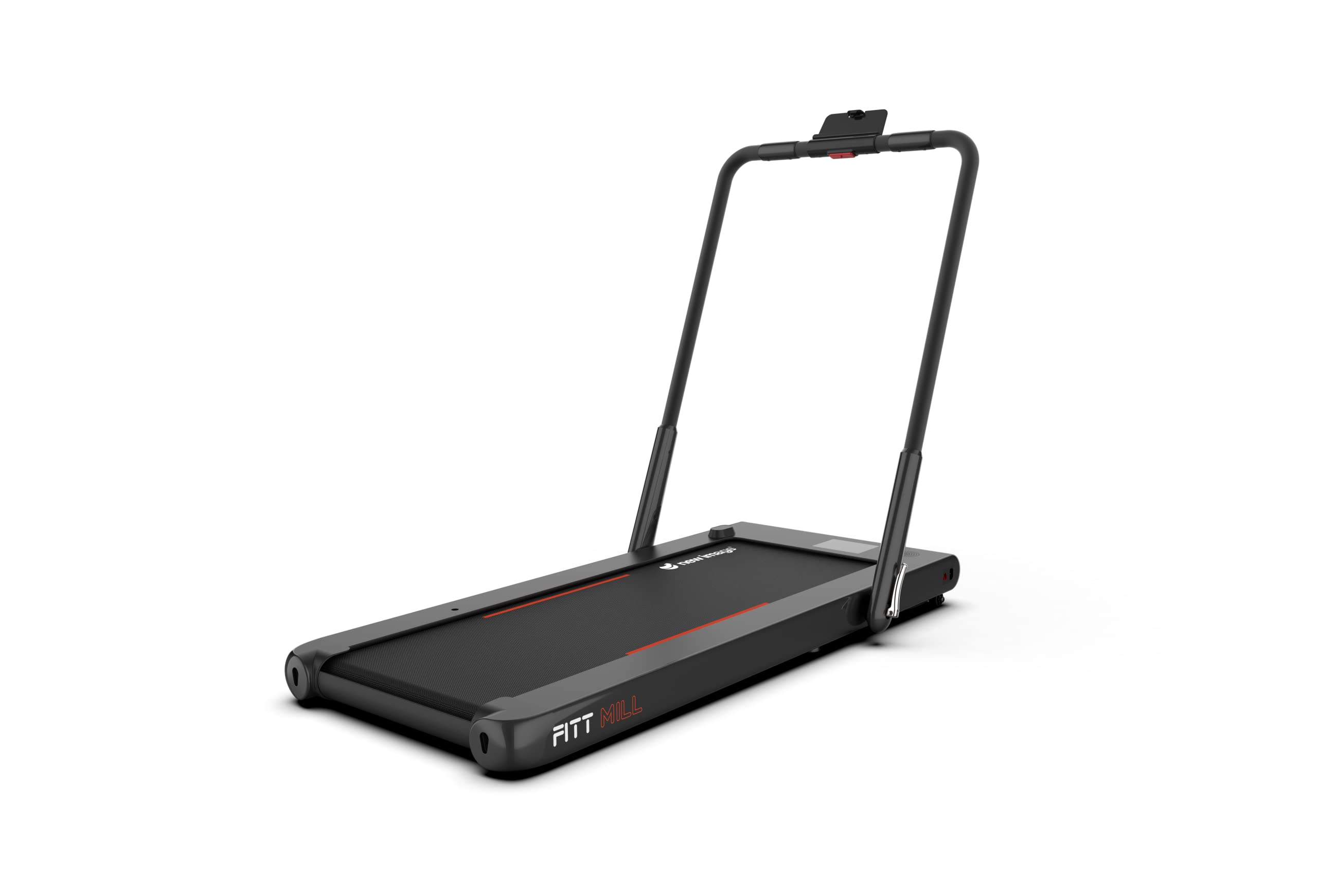 New Image FITT Mill - Foldable Motorised Indoor Treadmill & Walking Pad for At Home Workouts - Remote Control Speed Setting - Built-In Bluetooth Speaker - Phone/Tablet Holder - Lightweight & Portable