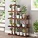 YQGOO Scaffalatura per Fiori in Legno a 5 Livelli con scaffalatura per Serra da Giardino - 130x98x25 cm, Marrone Scuro - Scaffalature per Garage e Garage