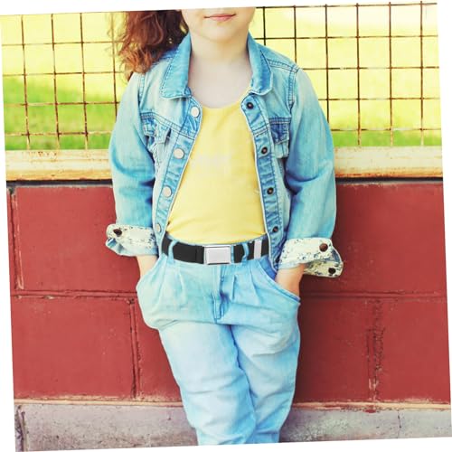 VALICLUD 8pcs Elastic Waist Belt for and Comfortable and Belt Buckle for School Uniforms and Everyday Wear4