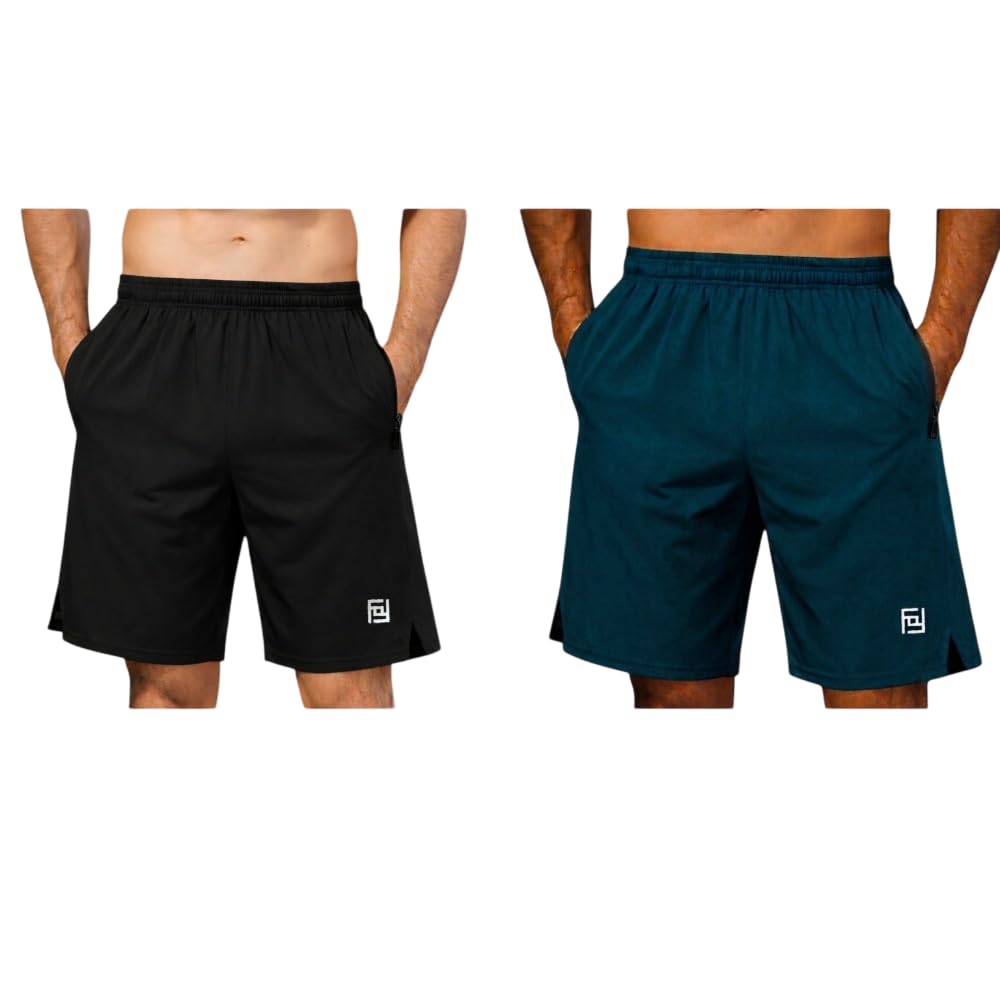 Keenuu Men’s Athletic Gym Shorts – Quick Dry Workout Shorts with Zipper Pockets, Lightweight Running Training Shorts for Fitness & Sports-picture-50
