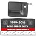 T1A 2000-2005 Ford Excursion Exterior Door Handle with Keyhole, Fits Front Left Driver's Side, Also Fits 1999-2015 F-250 F-350 F-450 F-550 Super Duty, Textured Black, METAL UPGRADE, T1A-7C3Z-2522405