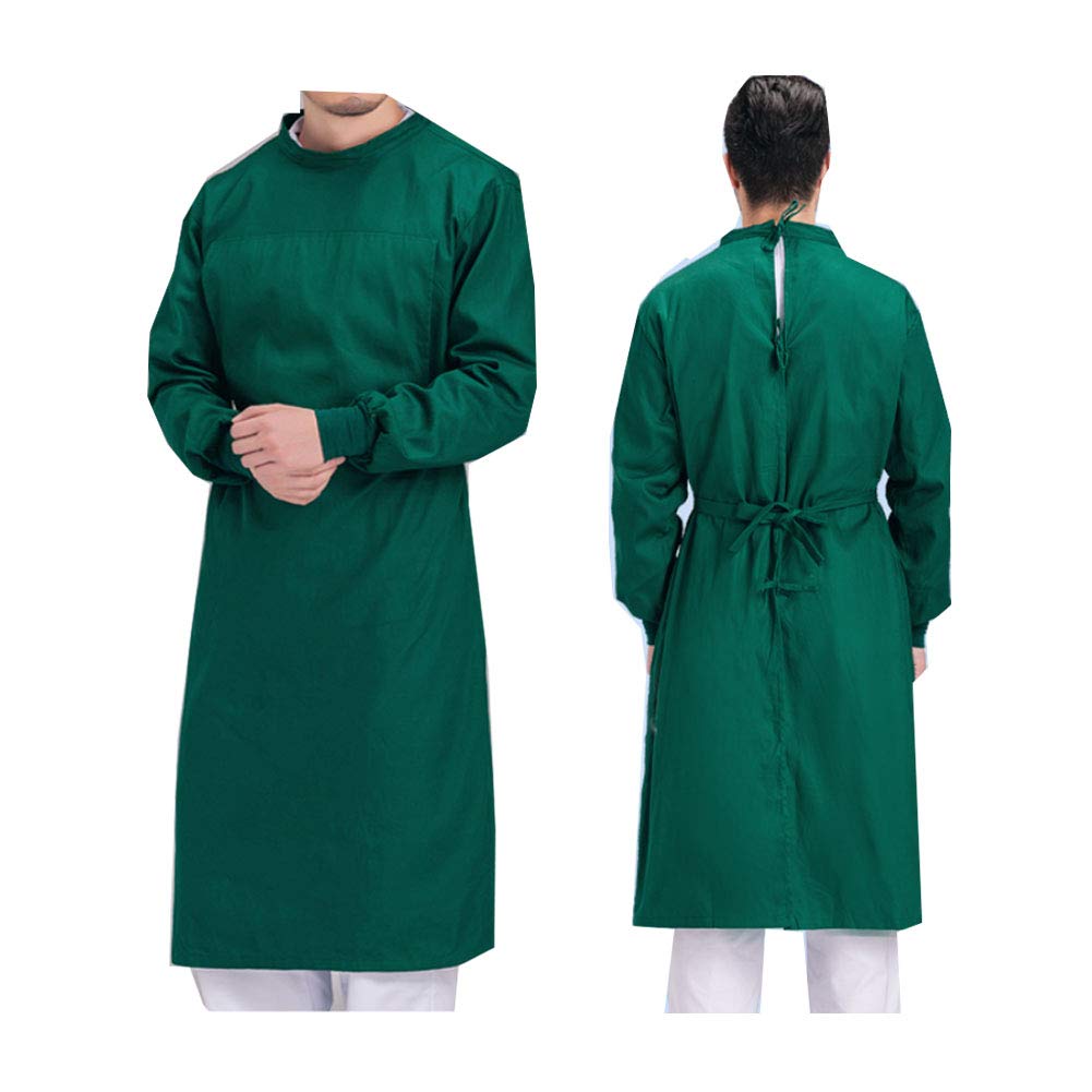 Abito da uomo maniche lunghe isolante uniforme chirurgica taglia XXL verde