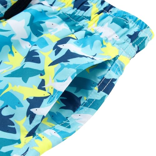 Image of Cozople Boys Swim Trunks Compression Liner Swim Shorts Quick Dry Bathing Suit with Boxer Brief Swimwear 2-20T