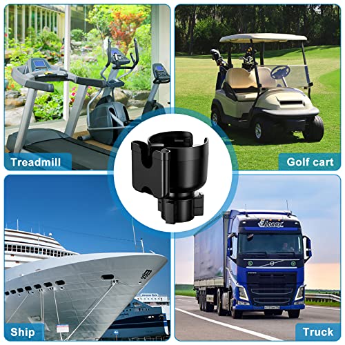 Accmor 2-In-1 Car Cup Holder Expander Adapter With Adjustable Base, Car Cup Holder Expander Organizer With Phone Holder, Fits Hydro Flask, Yeti, Nalgene, Large 32/40 Oz Drinks Bottles,Black #TOP4