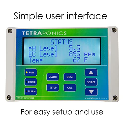 Tetraponics Floratek 3 Hydroponics Ph And Nutrient Control System - Automated Water Monitor And Doser With Temperature, Ph, And Ec (Ppm) Probes And 3 Pumps For Ph, A And B Nutrients #TOP2