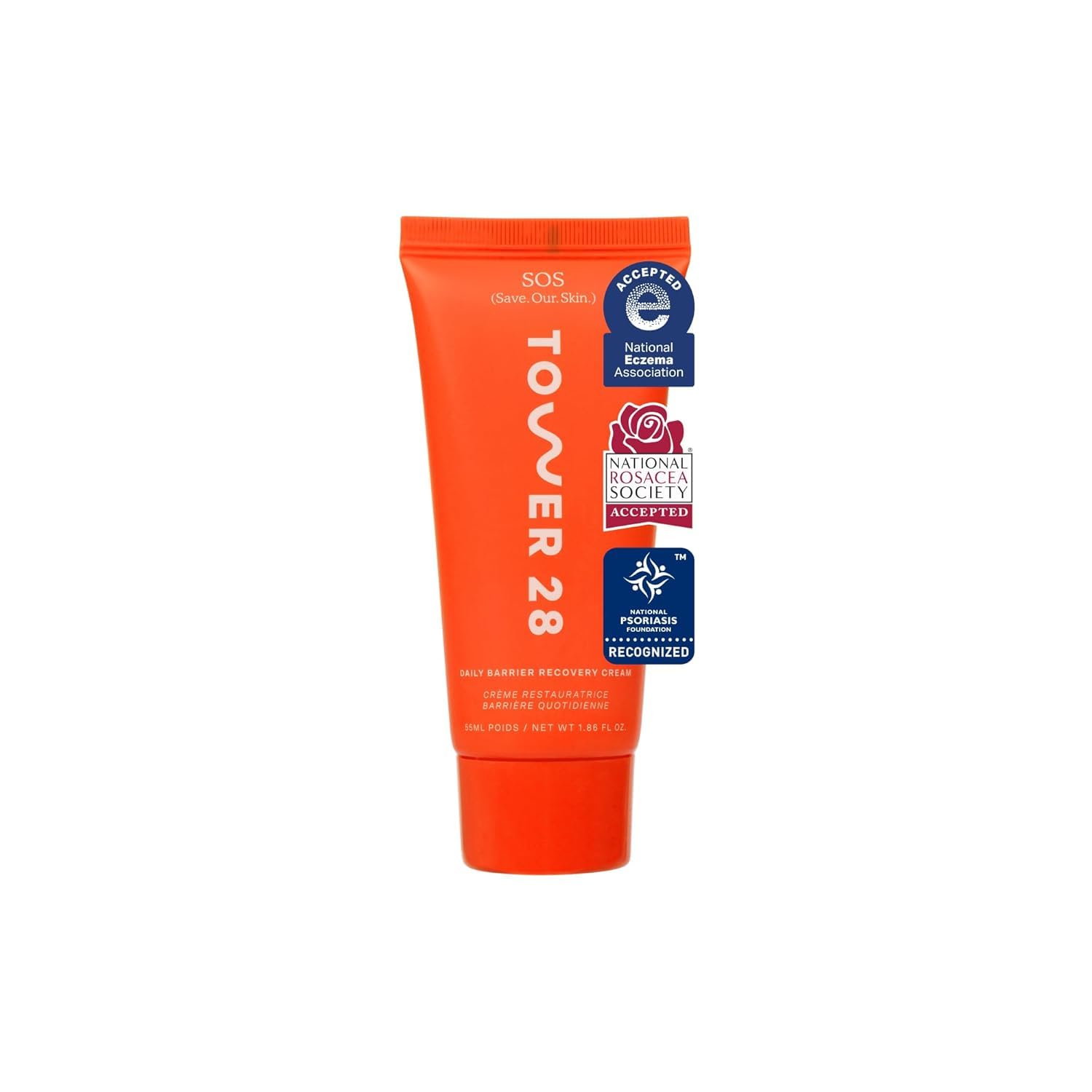 Tower 28 Beauty SOS Daily Skin Barrier Redness Recovery Moisturizer 1.86 oz / 52.73 g