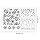 GLOBLELAND Winter Weihnachtsstempel Silikonstempel Schneeflocken Hintergrund Transparente Stempel Sternen Hintergrund Klare Stamps Für Karten Herstellung DIY Scrapbooking Basteln