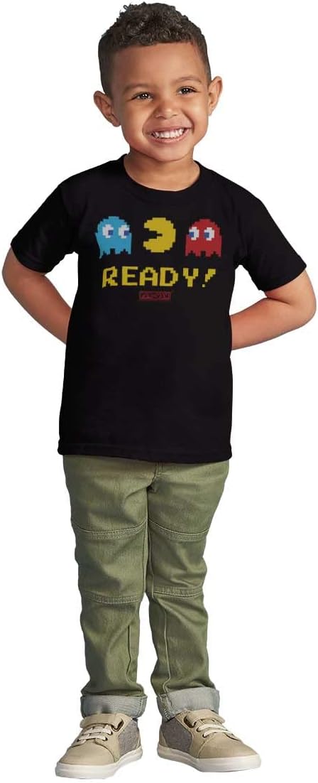 Pacman 1980s Vintage Video Game Toddler Boy Girl T Shirt