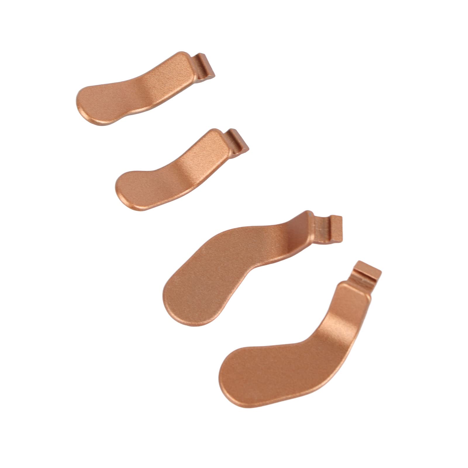 4PCS Stainless Steel Controller Paddles for Xbox One Elite Series 2 Model 1797 - Replace Old Buttons Easily, Perfect Fit, Hair Trigger Locks (Gold Color)