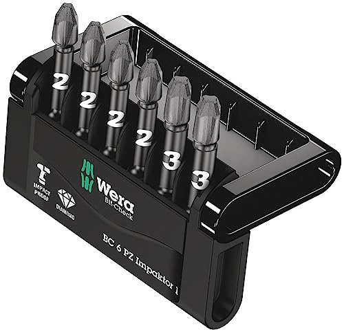 Wera Bit-Sortiment, Bit-Check 6 PZ Impaktor 1, 6-teilig, 05057692001