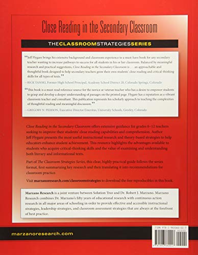 Close Reading in the Secondary Classroom (Improve Literacy, Reading Comprehension, and Critical-Thinking Skills) (The Classroom Strategies) - Image 2