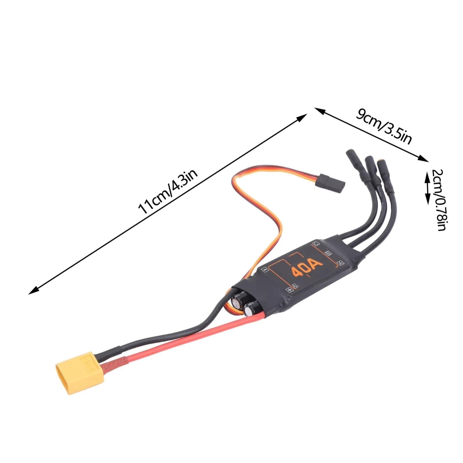 Controlador Rc Para 40A ESC Controlador Velocidad Sin Escobillas 5V/3A Accesorios Para Aviones Teledirigidos Salida Eléctrica Sin Escobillas Accesorios Actualización Piezas Repuesto