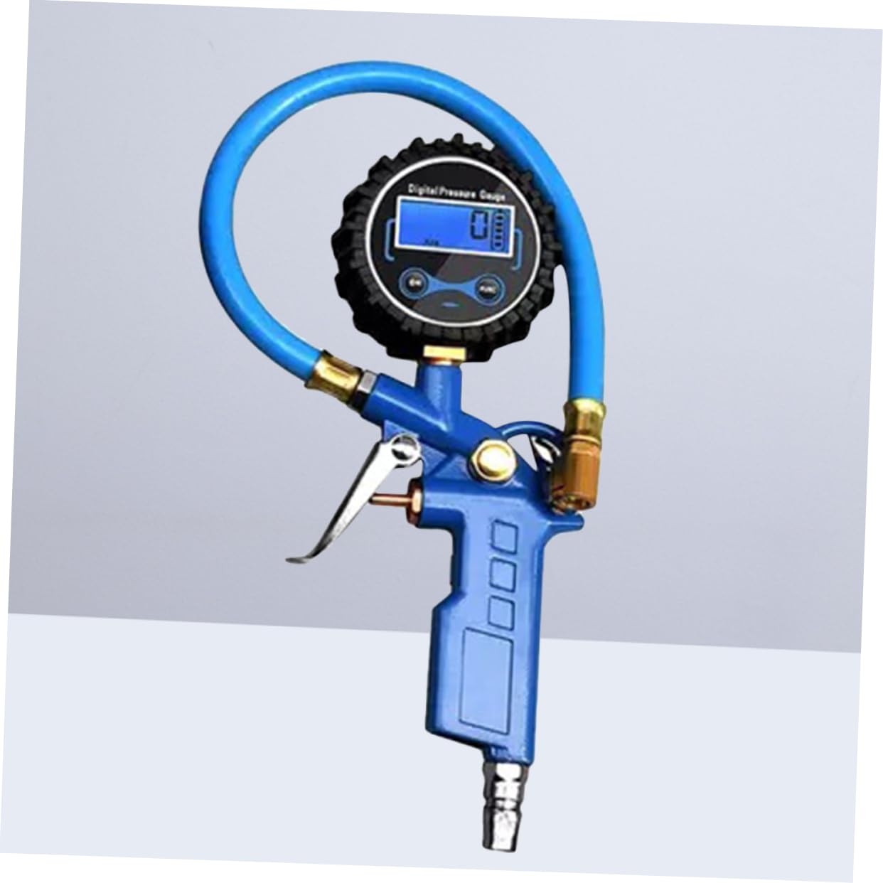 Gatuida Manometro Digitale Per Pneumatici Senza Batteria Gonfiatore Per Auto e Biciclette Lettura Accurata e Facile Da Usare Design Robusto e Sicuro Colore Blu