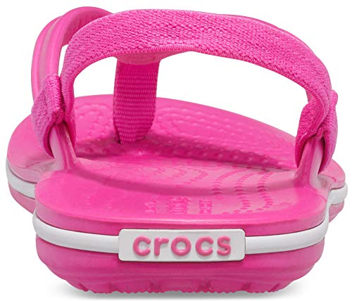 Sandália Crocband Strap Flip, Crocs, Criança Unissex, Electric Pink, 31