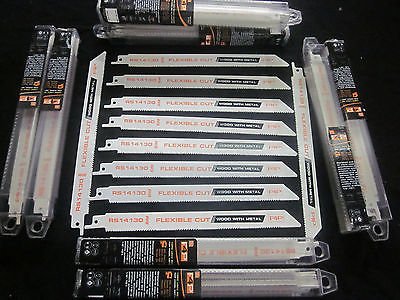 100pc 9" X 10-14tpi BI-Metal Flexible RECIPROCATING SAWZALL Saw Blades S1122VF