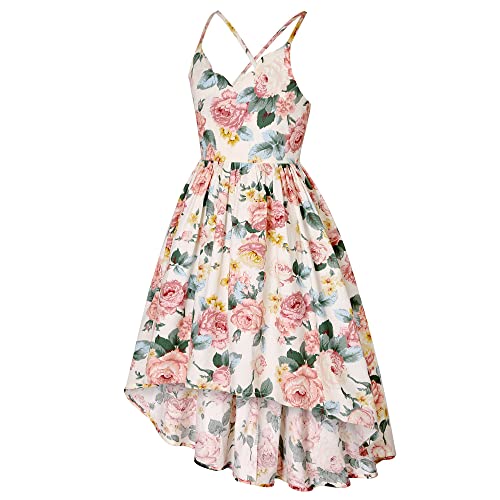 Jetfree Girls Dress Summer Halter Dress Off Shoulder Girls Party Sundress Cold Swing Cassual Formal Dresses3