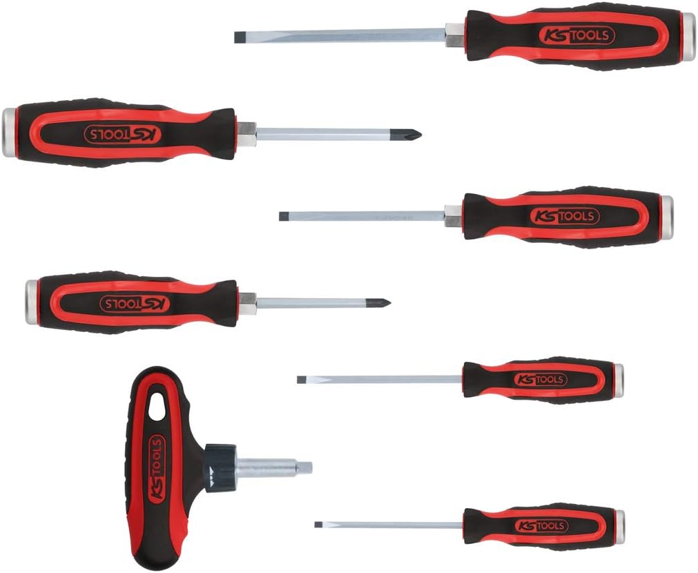 KS TOOLS ERGOTORQUEmax Hammer Cap Screwdriver Set, 7 pcs